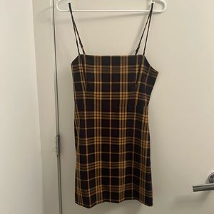 Aritza plaid mini dress